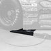 Race car wheel on a racing scale with a Race Ramps scale ramp in front