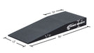 Race Ramps Trak-Jax dimensions, 30 inches long by 12 inches wide with 3 inch lift and 7.8 degree approach