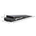 RR-TR-8 labeled render, 54.75 inch length, 16 inch width, 8 inch height, 8.7 degree approach