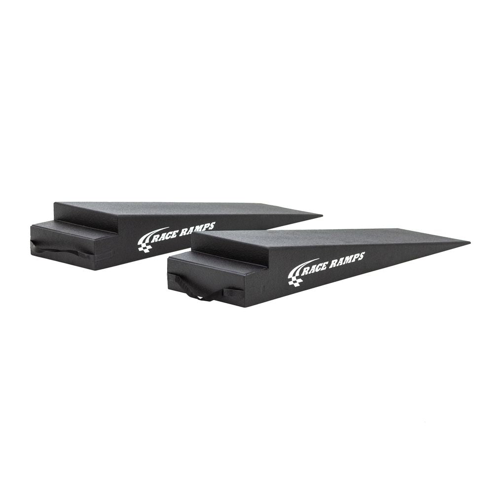 Race Ramps RR-TR-8 pair of 8 inch extra wide trailer ramps in black expanded foam