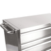 stainless steel handle and top corner of 41 inch viper rolling cabinet