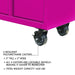 The Original Pink Box Workstation Locking Swivel Casters