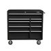 Viper black 9-drawer tool cabinet straight-on front view