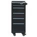 Viper black tool cart 5 drawer front