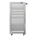viper stainless steel salon cart front view