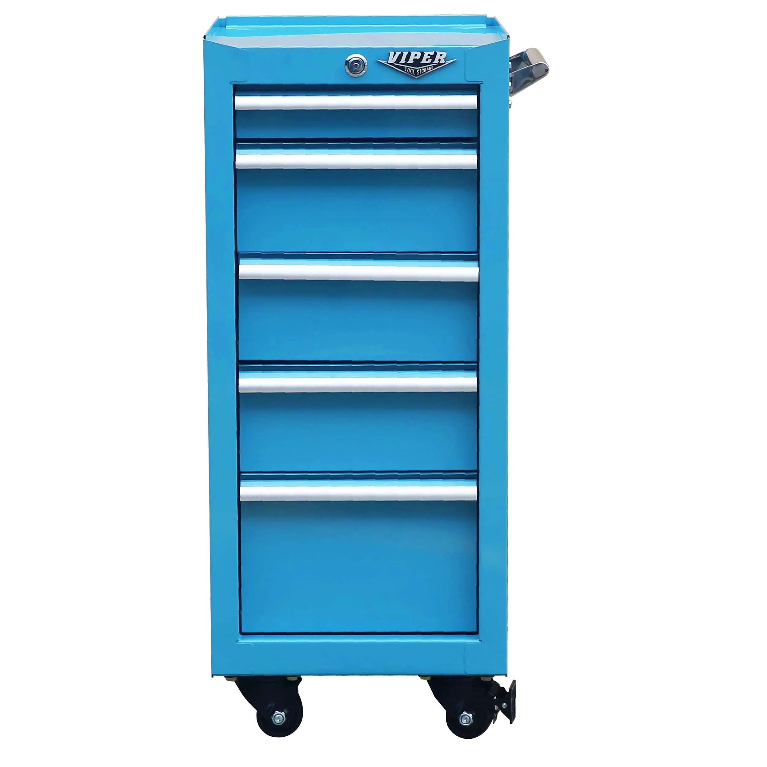 Viper tool cart blue front view