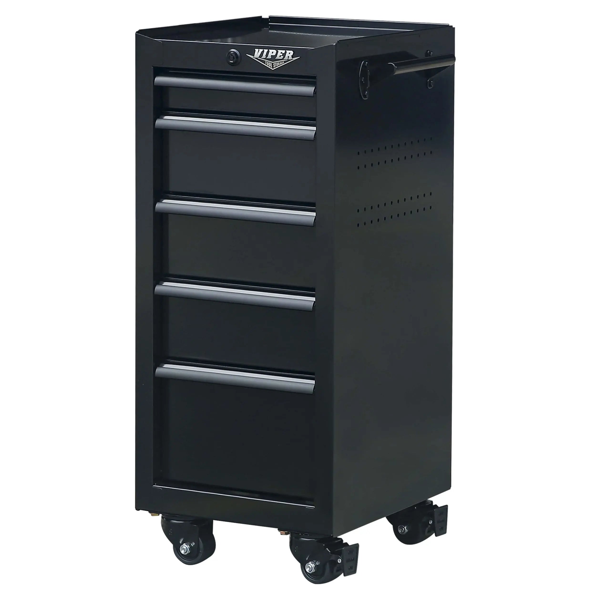 Viper tool cart front view black