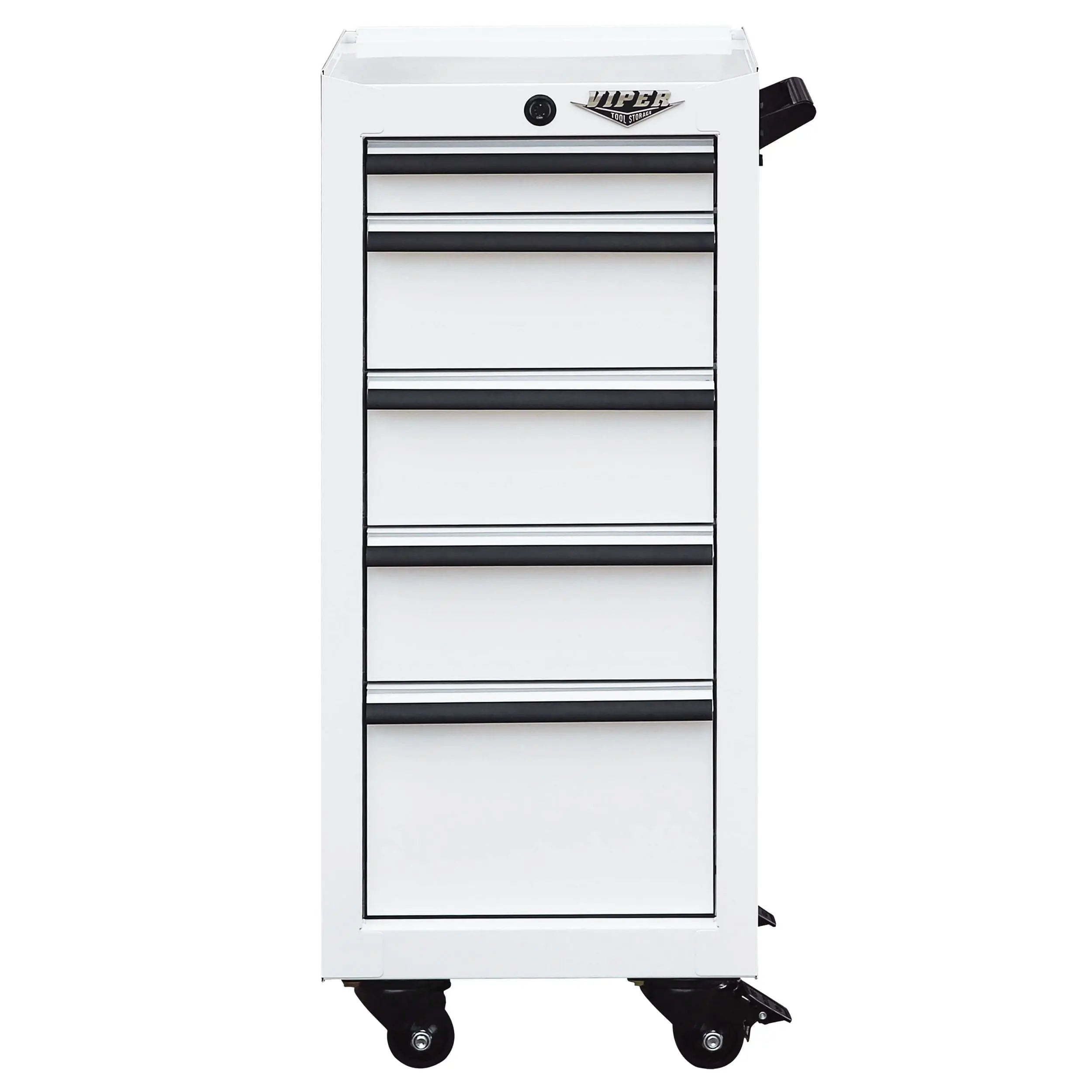 Viper tool cart white front view