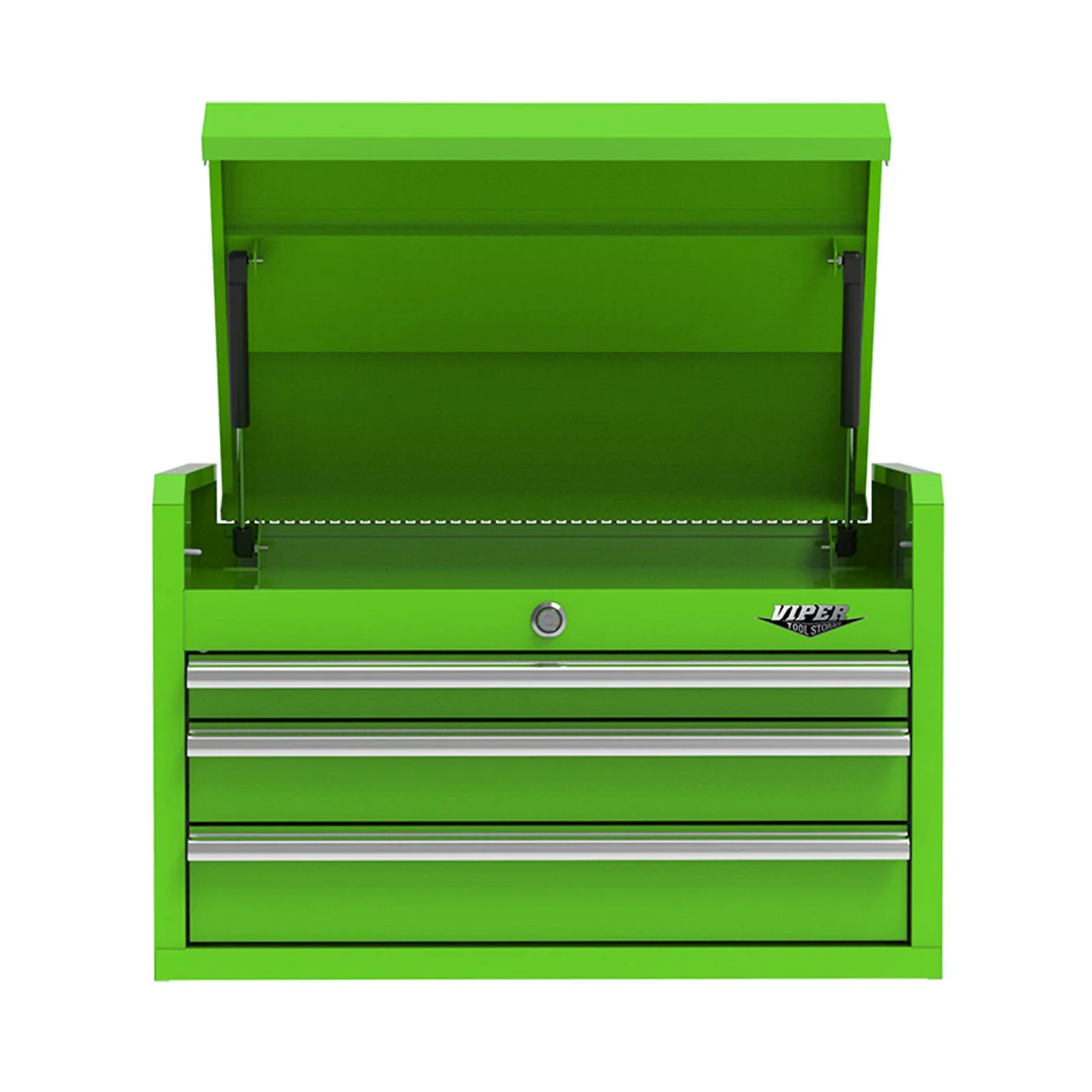 Viper Tool Storage LB2603CSC front view open lid showing storage space