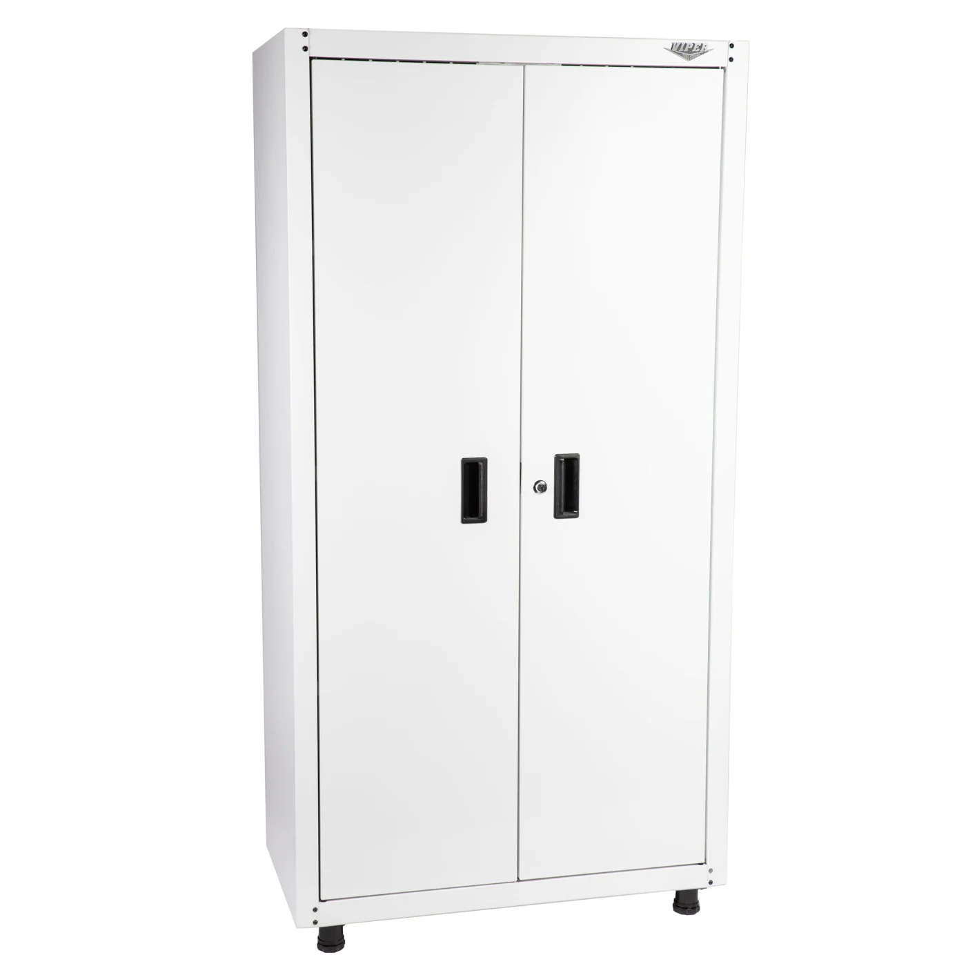 Viper Tool Storage White Locker Angled Front View