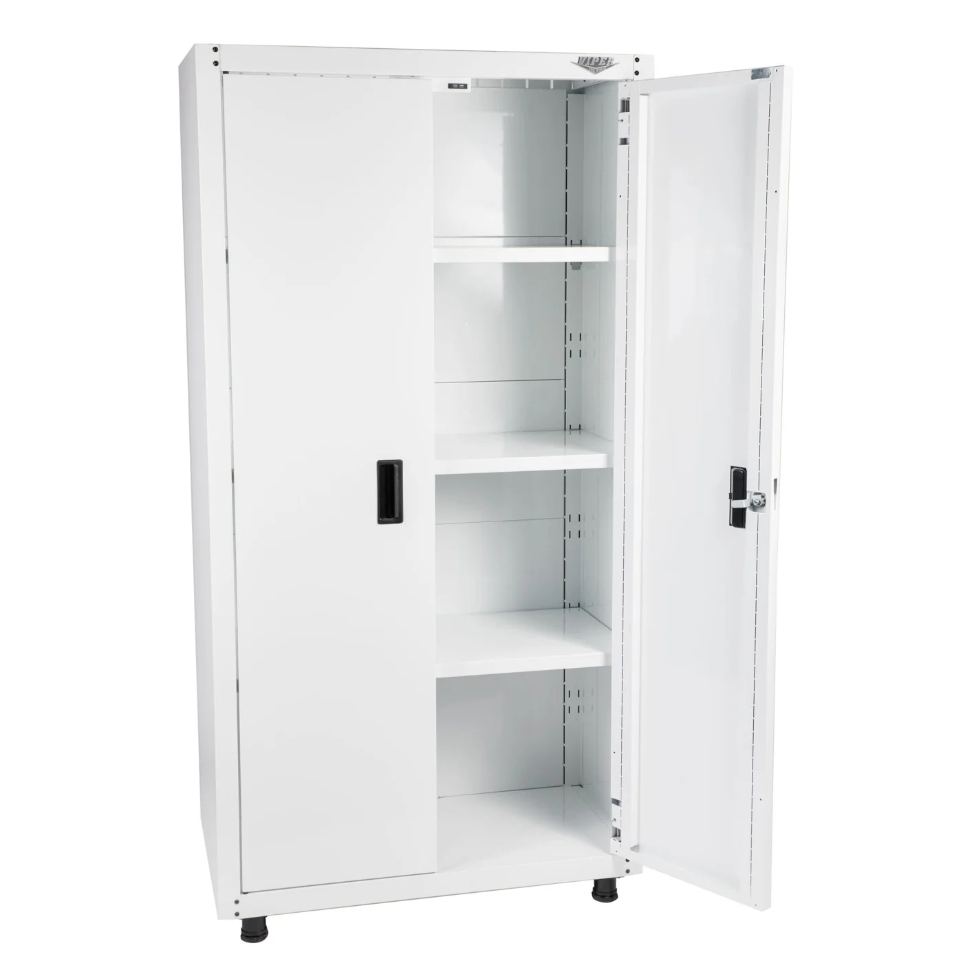 Viper Tool Storage White Locker Open Angled Side