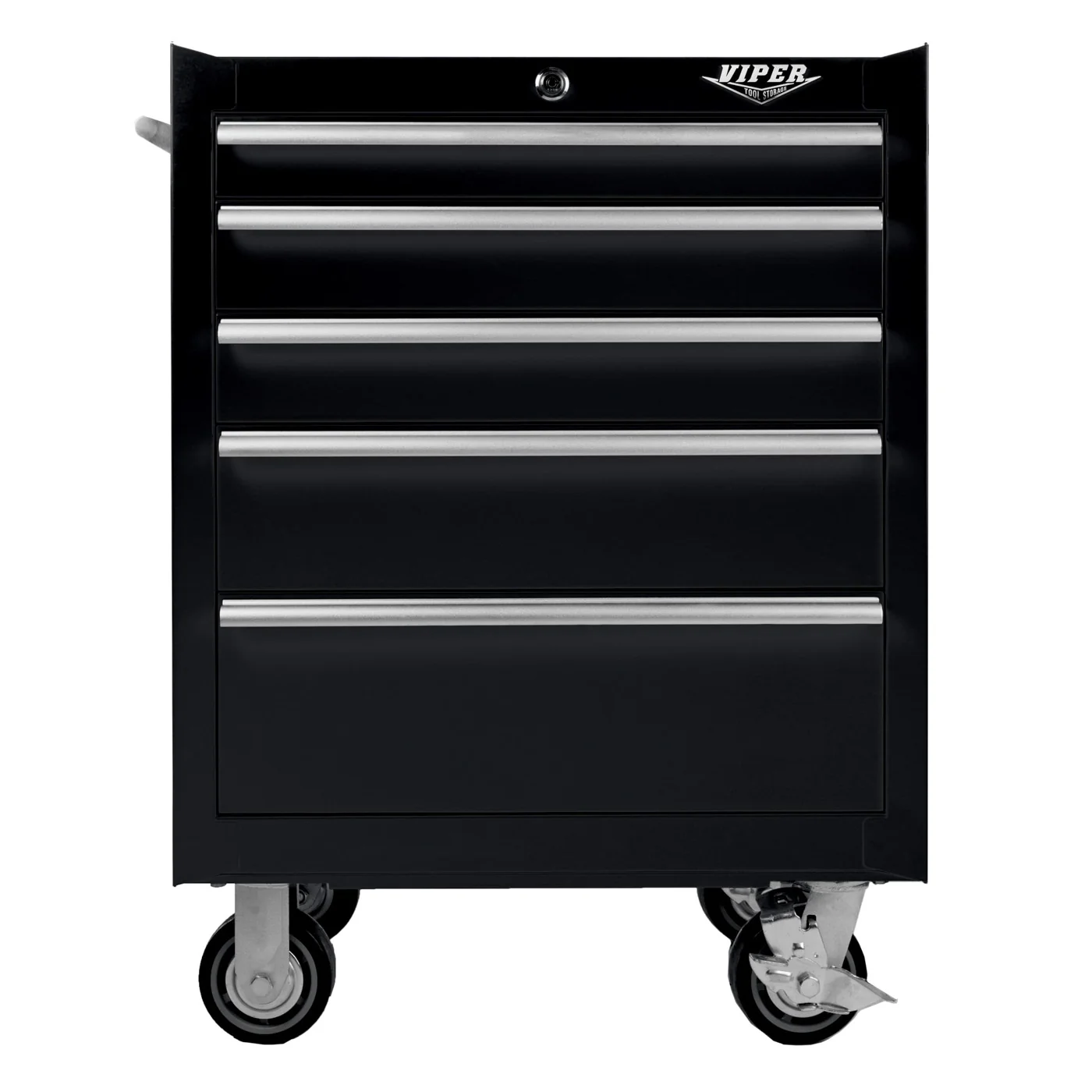 Viper Tools 26 Inch 5 Drawer Rolling Cabinet Front View