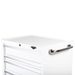 viper tools 30 inch rolling cabinet butcher block top white finish