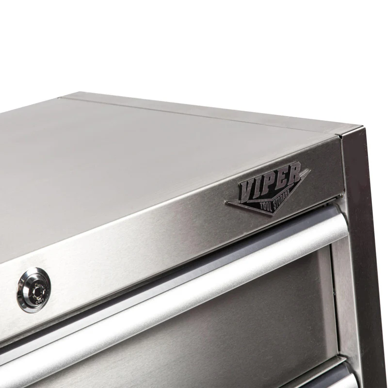 Viper Tools 30 Inch Rolling Cabinet - Logo and Lock