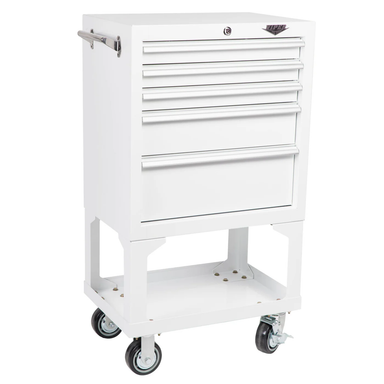 viper tools 5 drawer cabinet angled view