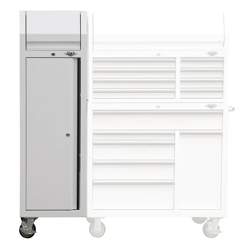 Viper Tools Side Locker Mounted to Viper Tool Chest Side View